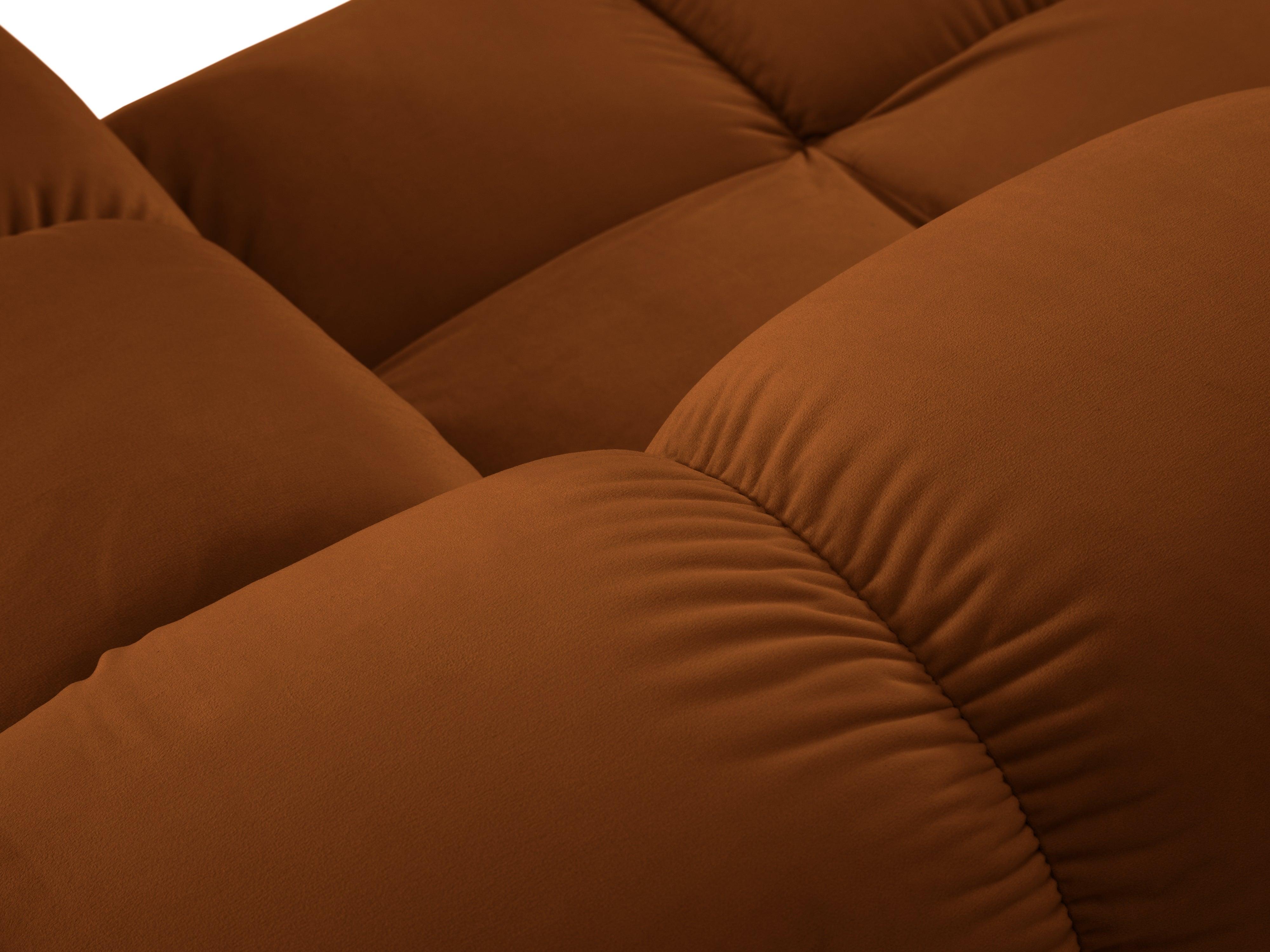 Narożnik modułowy aksamitny 3-osobowy TROPEA terracotta Milo Casa Eye on Design