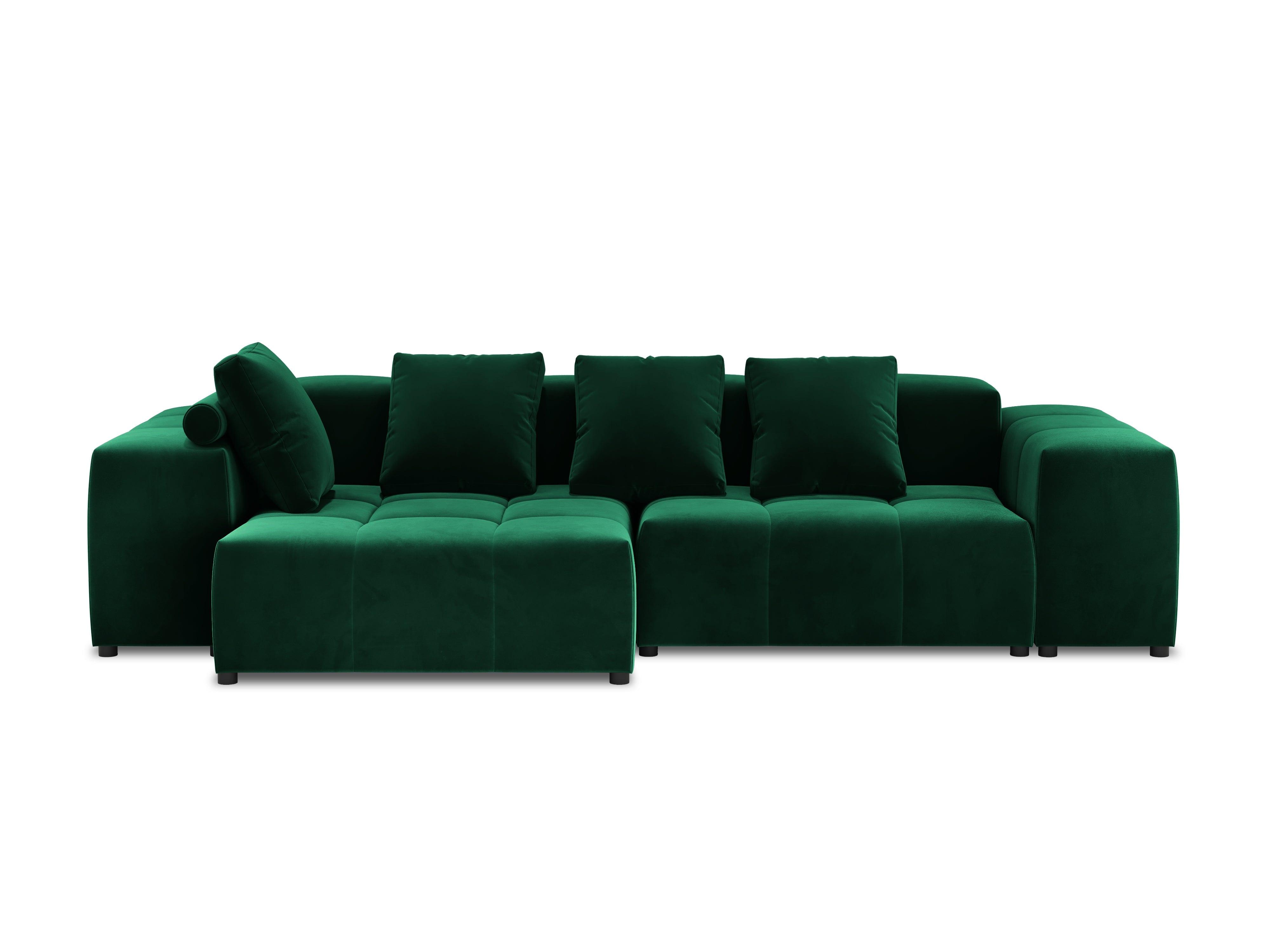 Narożnik modułowy aksamitny 4-osobowy ROME zielony Cosmopolitan Design Eye on Design