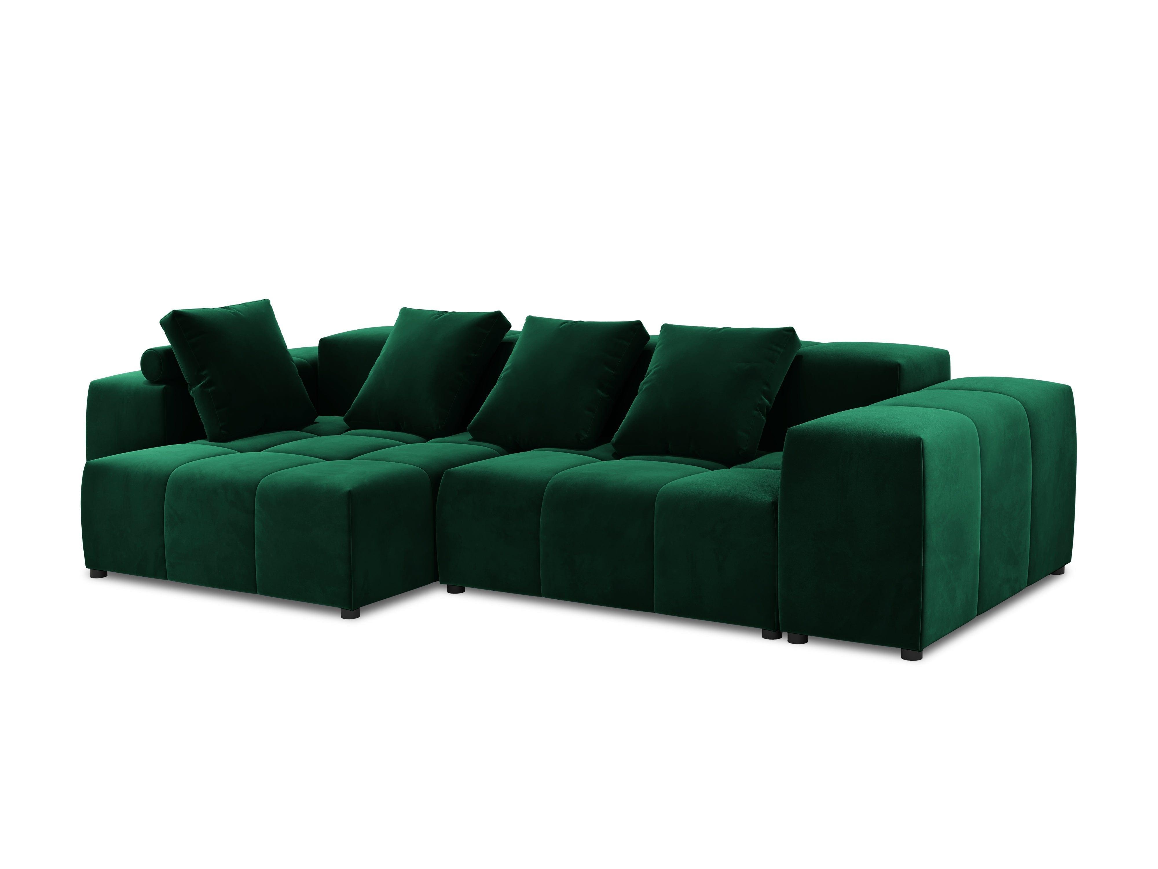 Narożnik modułowy aksamitny 4-osobowy ROME zielony Cosmopolitan Design Eye on Design