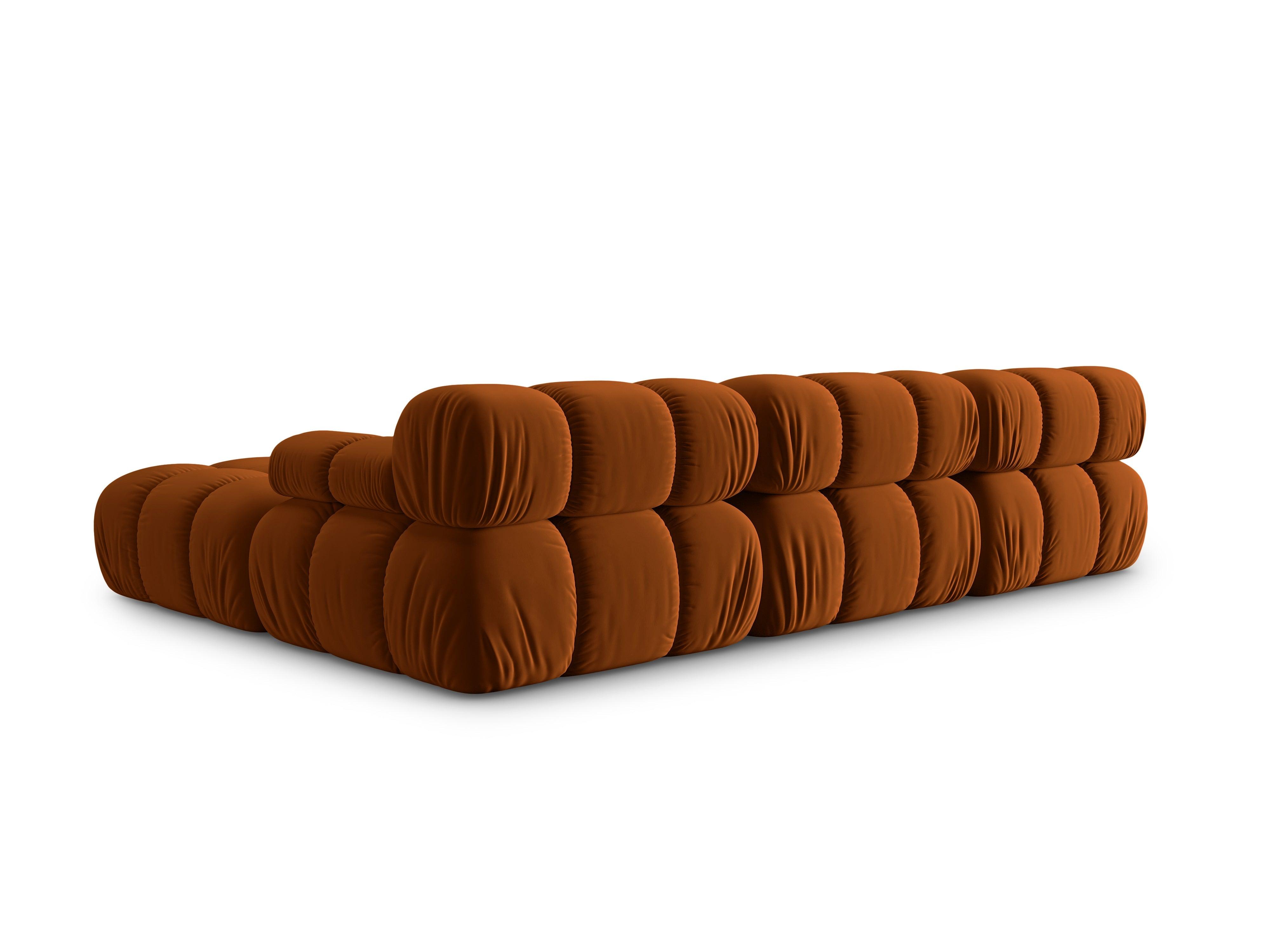 Narożnik modułowy aksamitny 4-osobowy TROPEA terracotta Milo Casa Eye on Design