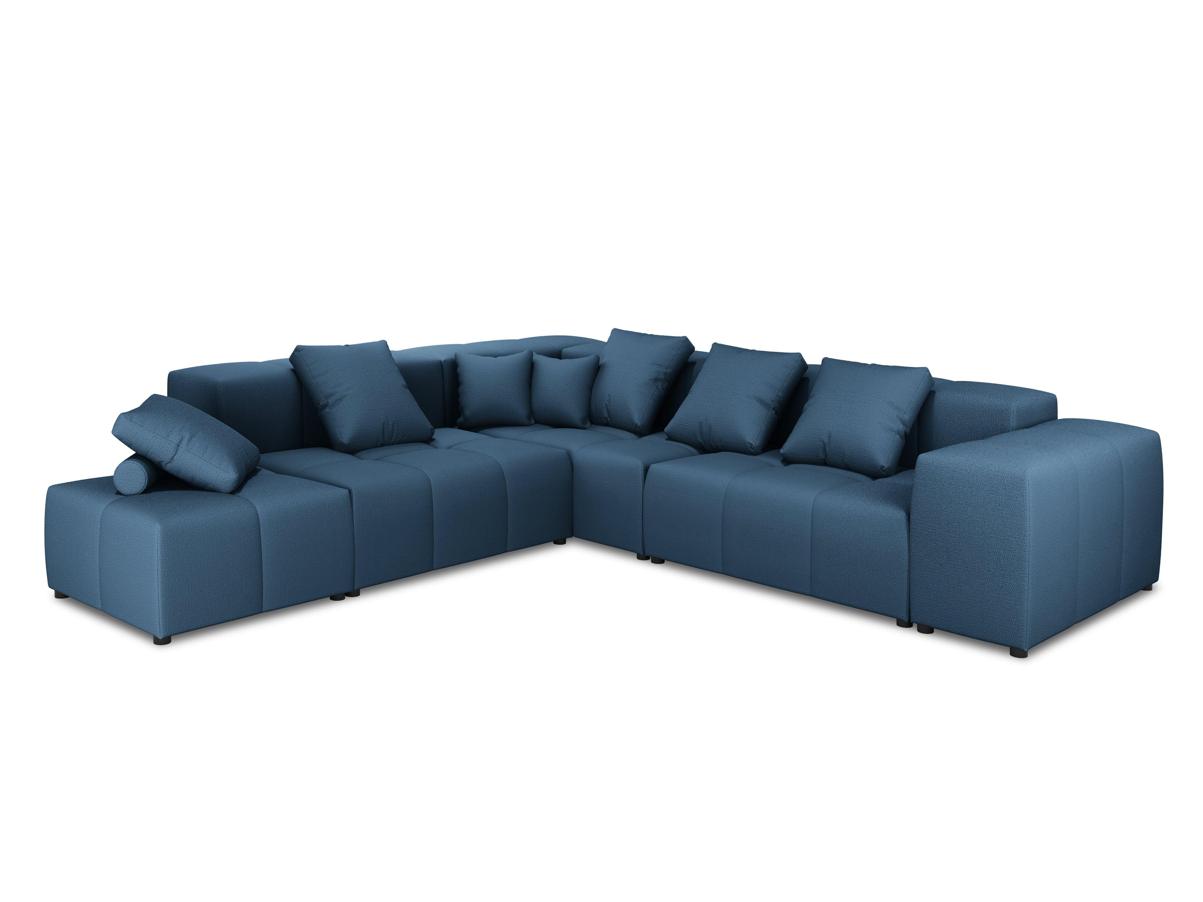 Narożnik modułowy duży 5-osobowy ROME niebieski Cosmopolitan Design Eye on Design