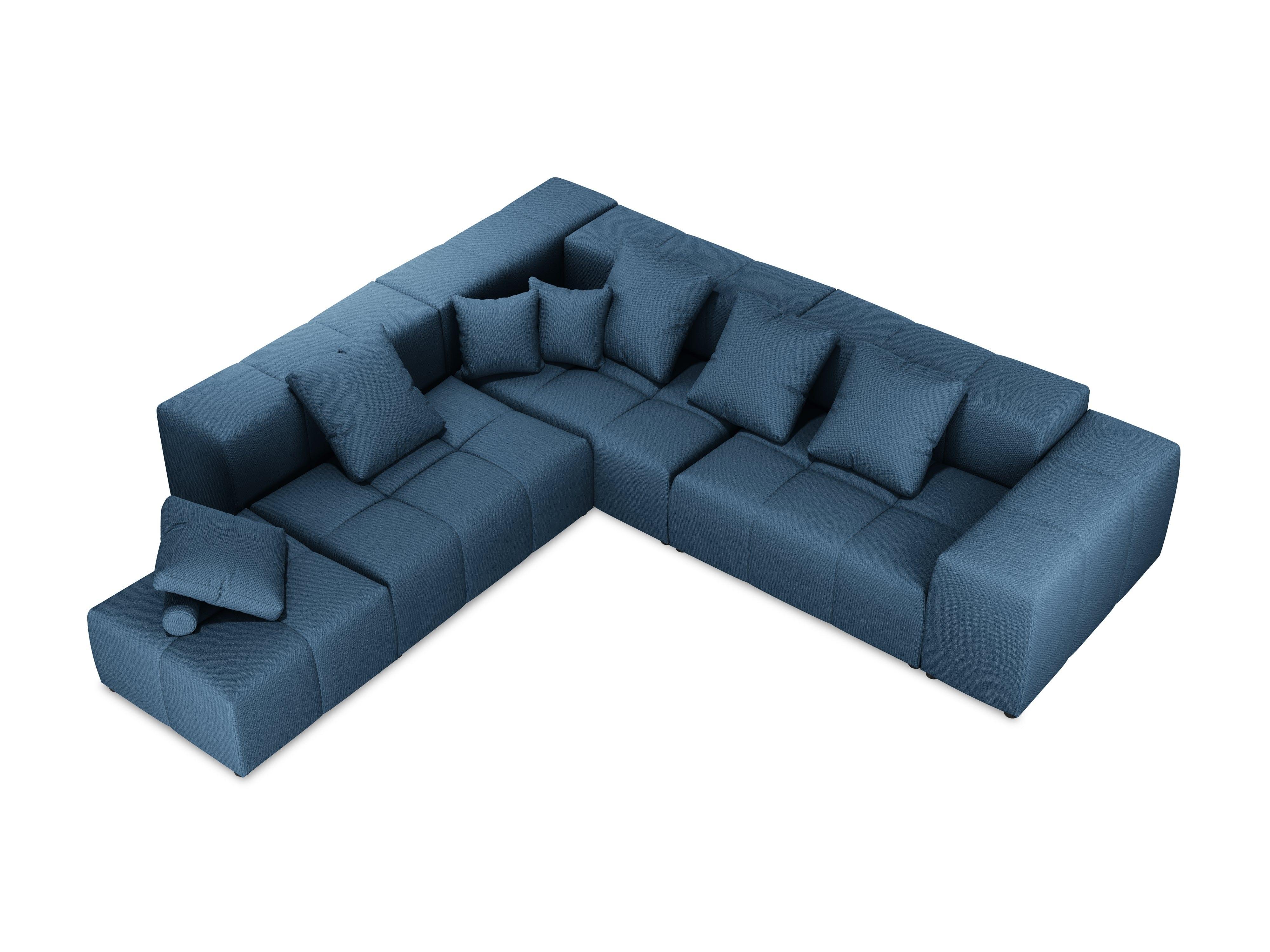 Narożnik modułowy duży 5-osobowy ROME niebieski Cosmopolitan Design Eye on Design