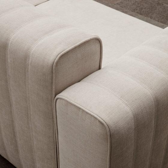 Narożnik modułowy duży RIFF len beżowy NORR11 Eye on Design
