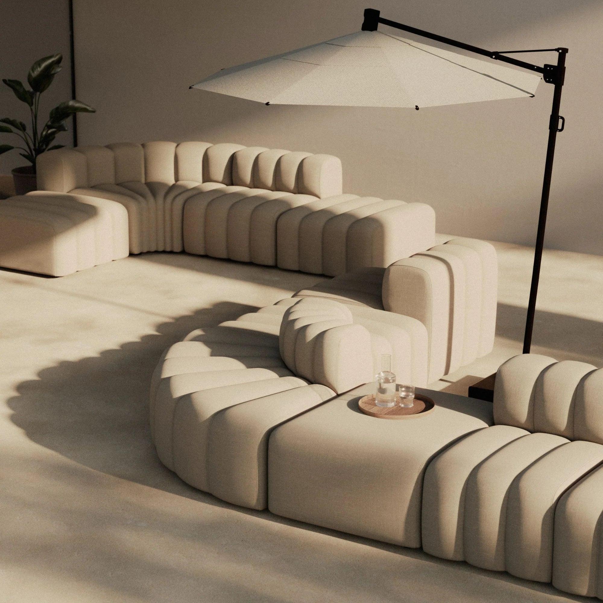 Narożnik modułowy zewnętrzny STUDIO beżowy NORR11 Eye on Design