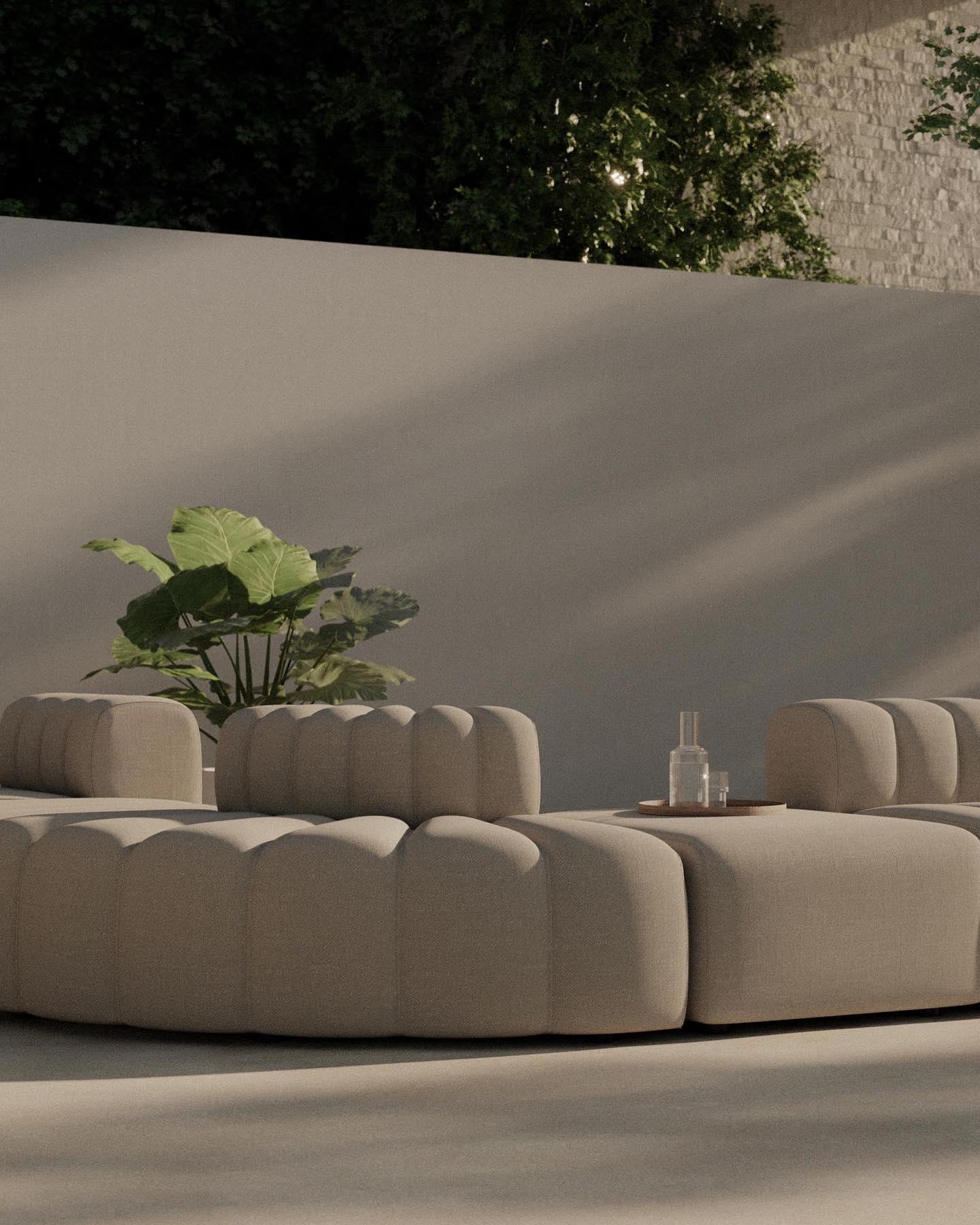 Narożnik modułowy zewnętrzny STUDIO beżowy NORR11 Eye on Design