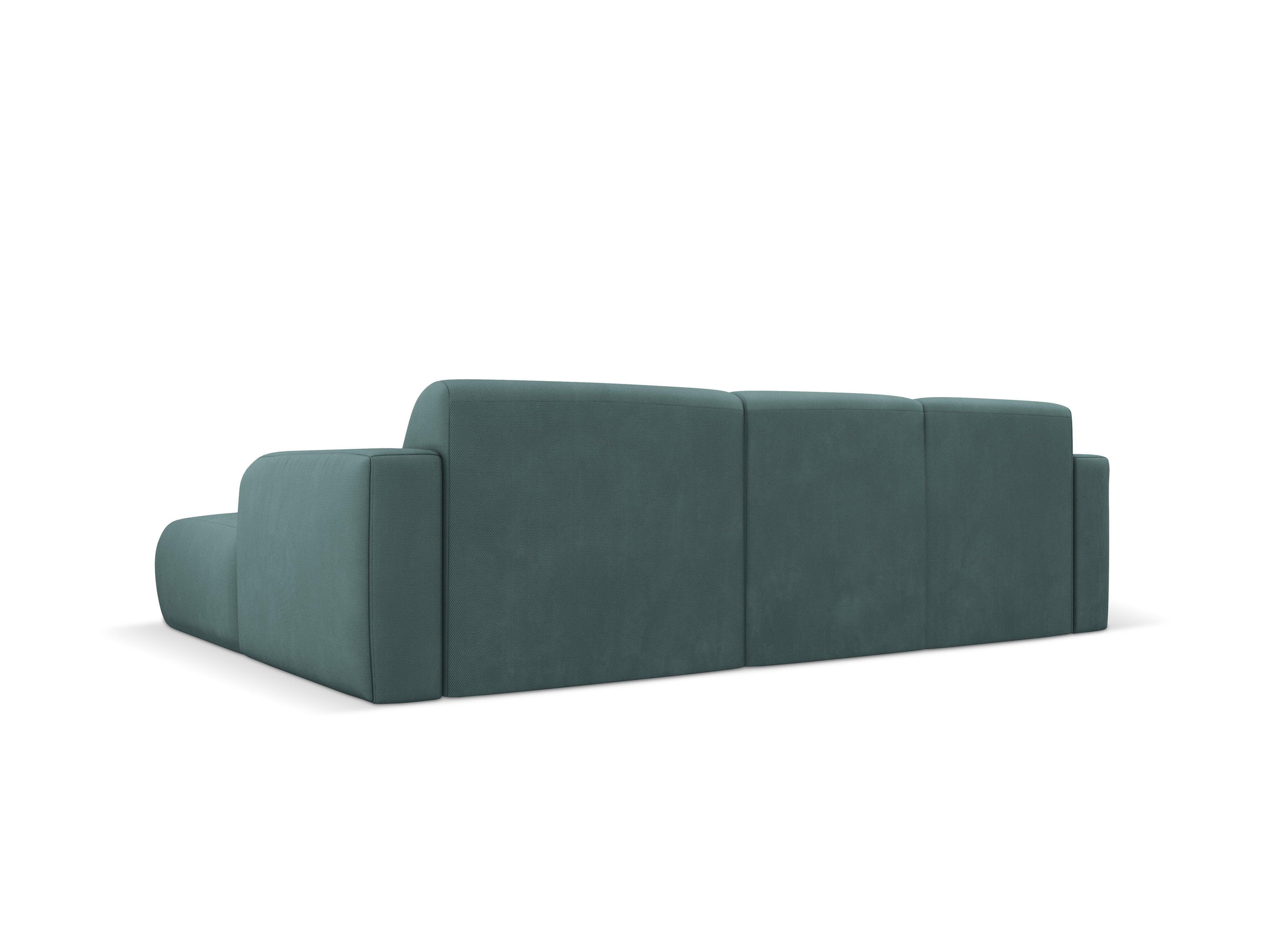 Narożnik prawostronny w tkaninie chenillowej 4-osobowy LOLA morska zieleń Windsor & Co Eye on Design
