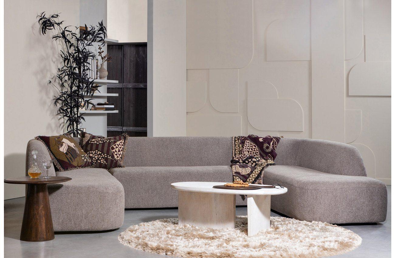 Narożnik w kształcie U SLOPING melanż beżowy Be Pure Eye on Design