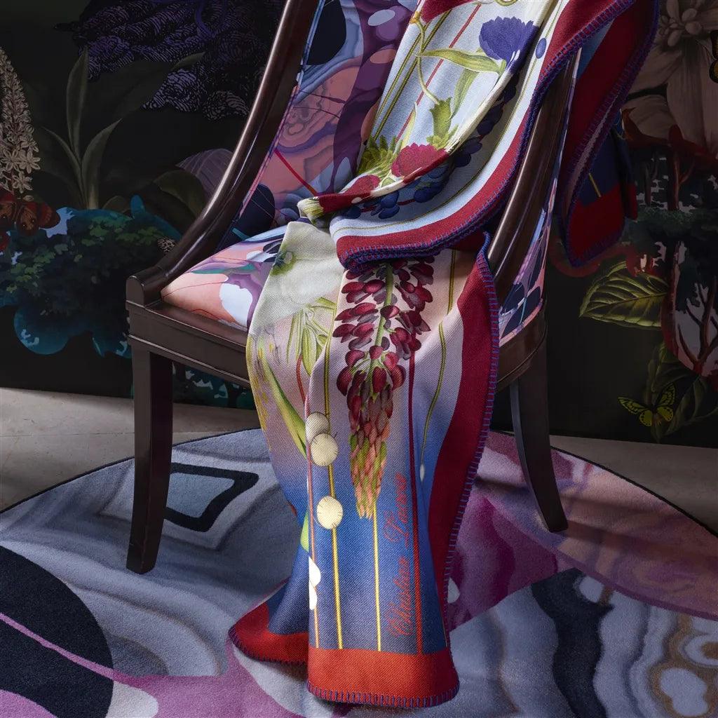 Narzuta AMYTIS INDIGO wełna z merynosów Christian Lacroix Eye on Design