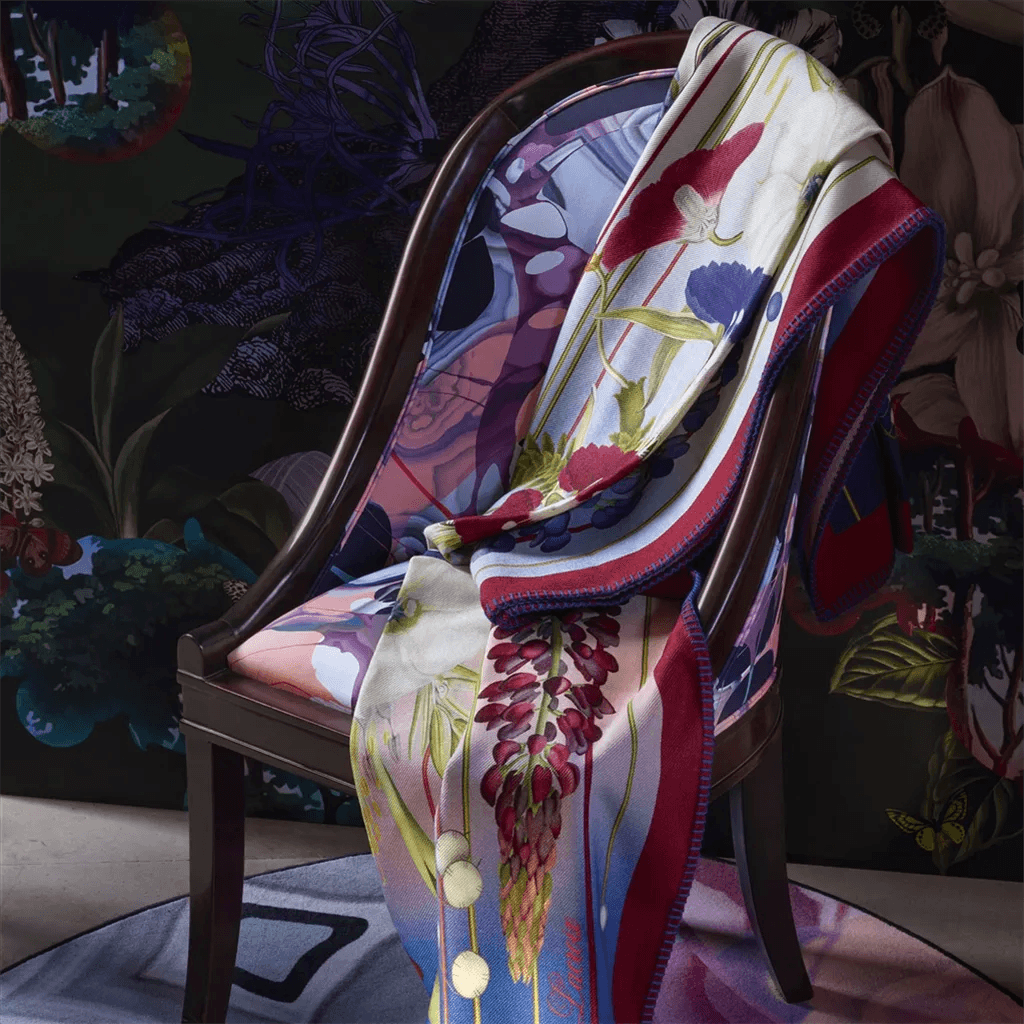 Narzuta AMYTIS INDIGO wełna z merynosów Christian Lacroix Eye on Design