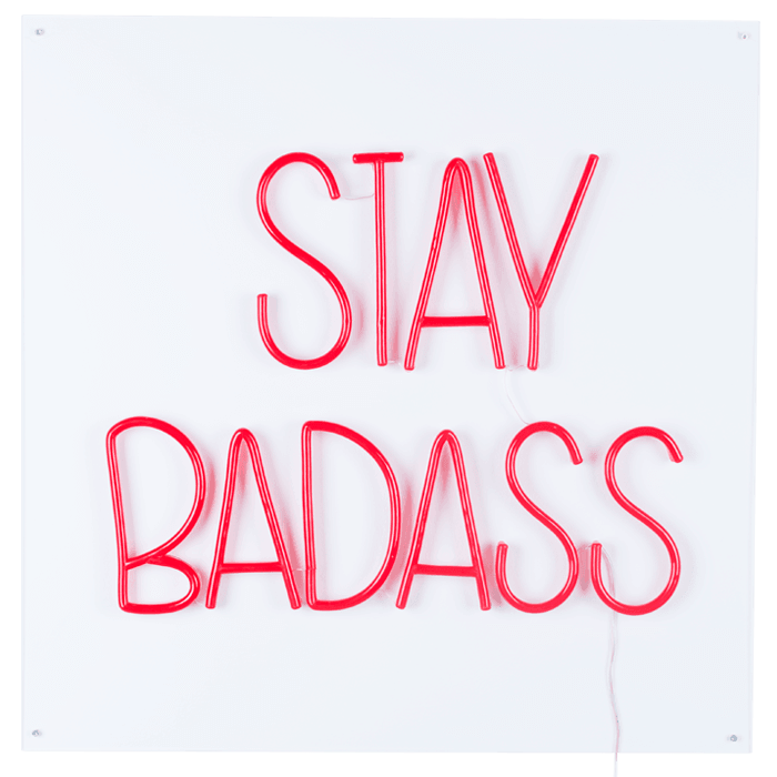 Neon ścienny BADASS czerwony Bold Monkey Eye on Design