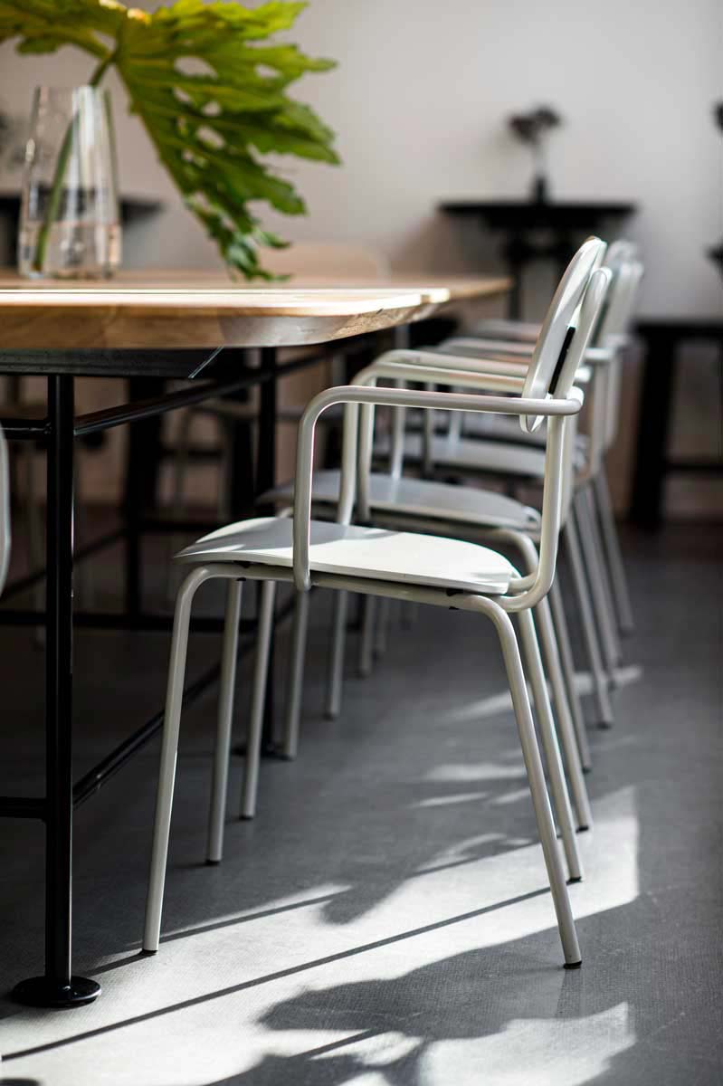 New school chair black base