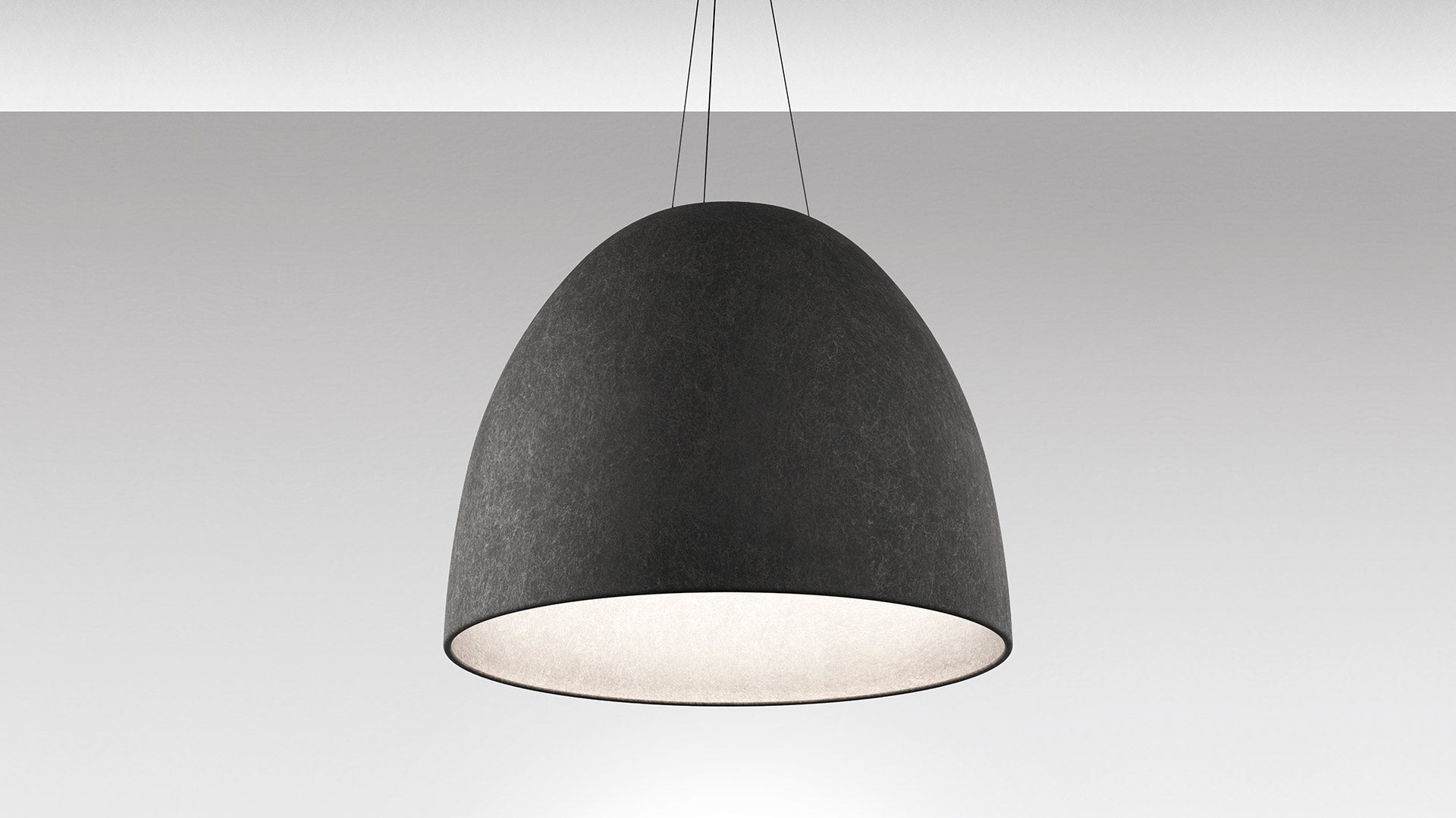 Pendelleuchte NUR ACOUSTIC grau