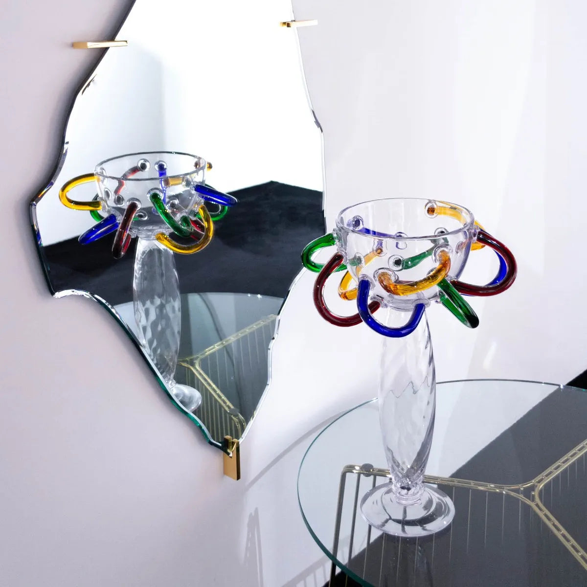 Schale OLGA farbig geblasenes Glas