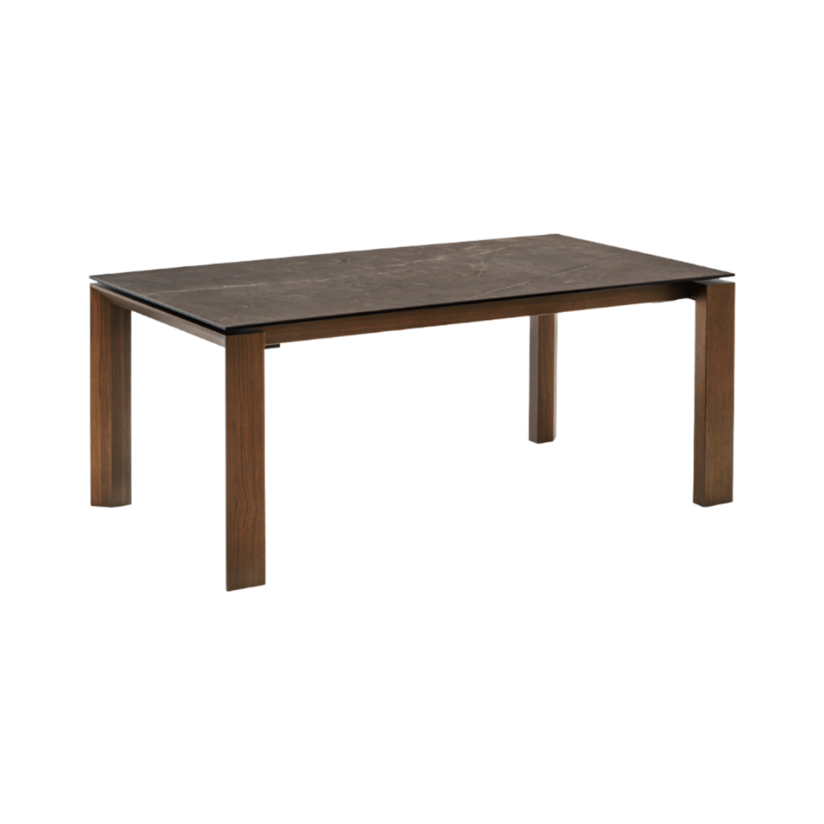 Tisch Omnia mit brauner Ausziehplatte – Calligaris – Eye on Design
