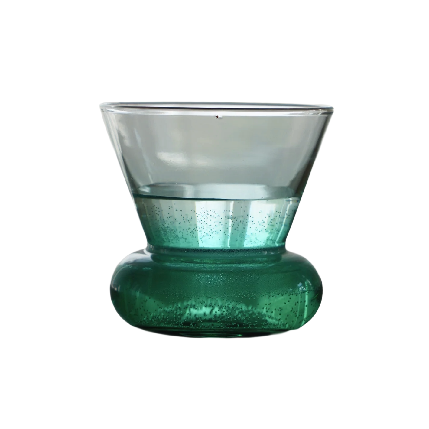 Glas ORIO grünes Glas geblasen