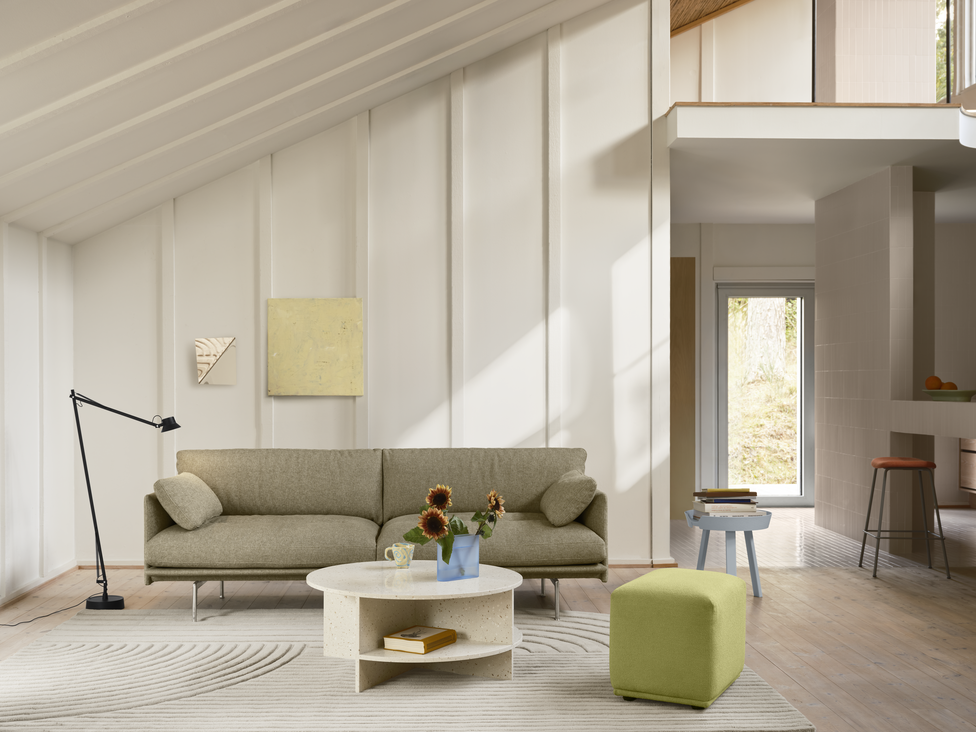 Sofa für 2 Personen OUTLINE SOFT gepolstert