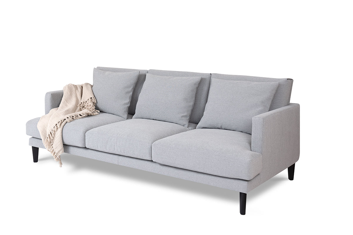 Sofa PARADISE gepolstert mit Eichenbasis