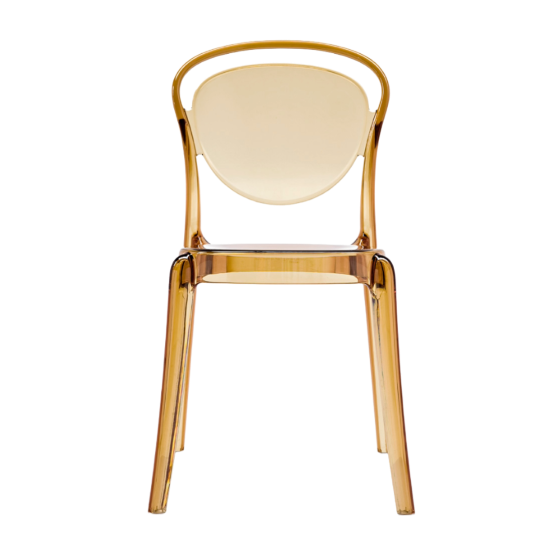 Stuhl PARISIENNE braun transparent