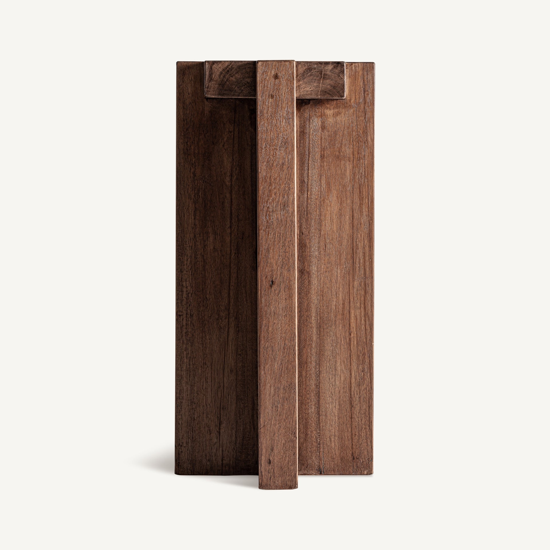 BRUTALIST Side Table Recycled Wood