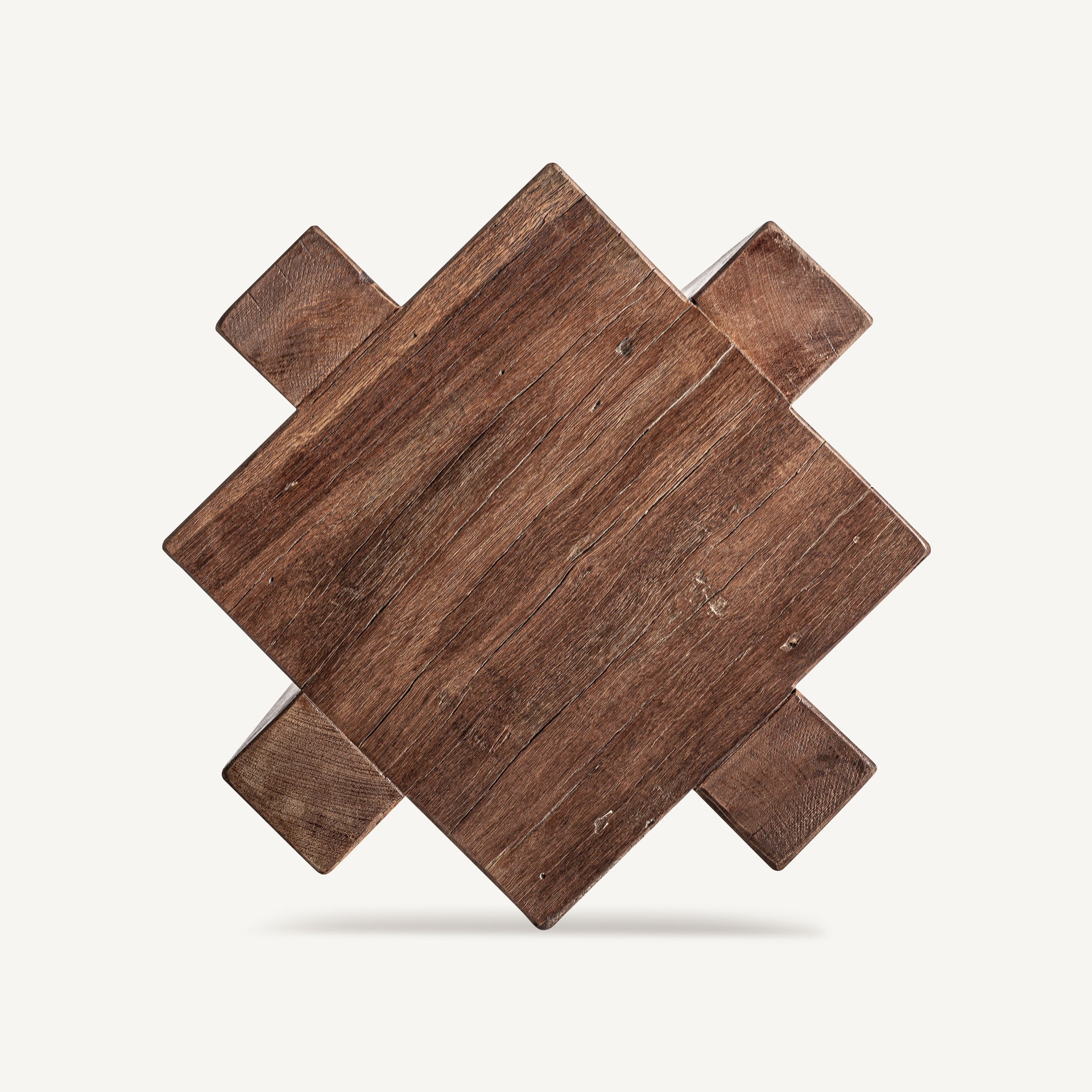 BRUTALIST Side Table Recycled Wood