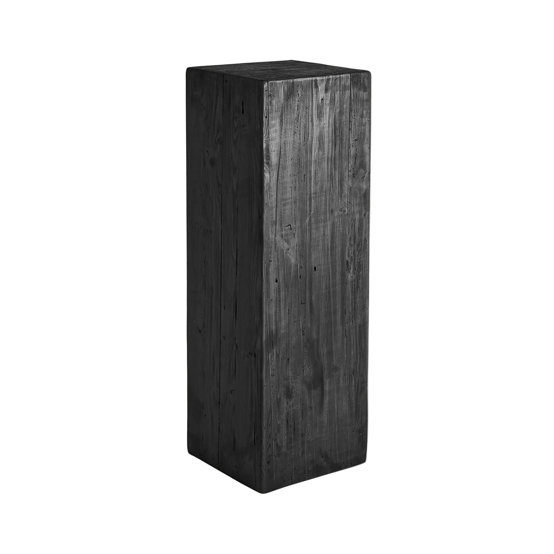 Kolumna VIEVY schwarzes recyceltes Kiefernholz