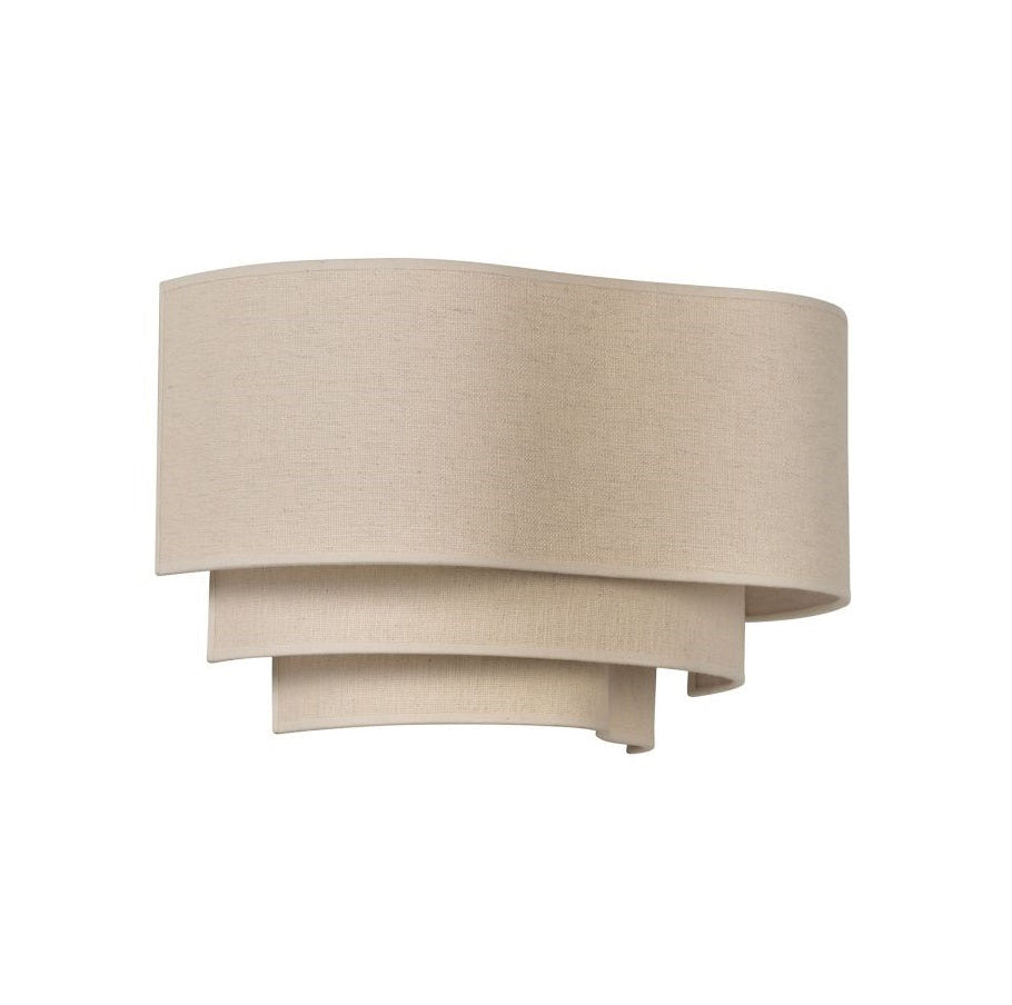 Creamy pebble wall lamp