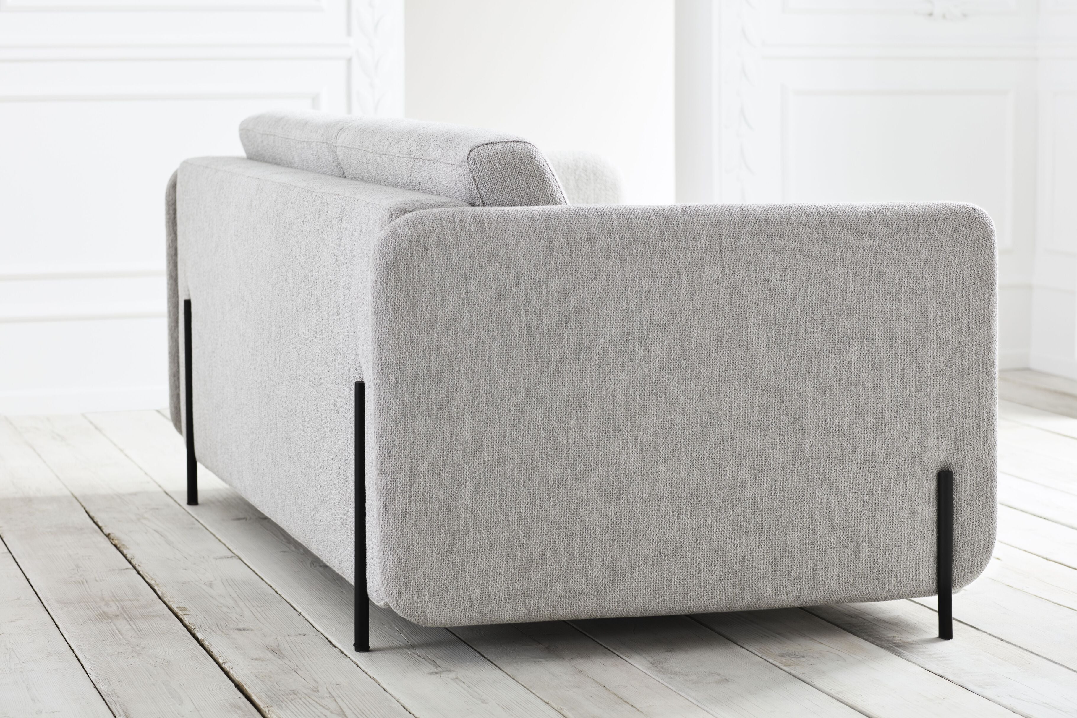 Folding sofa of 2.5-person Pira Steel base