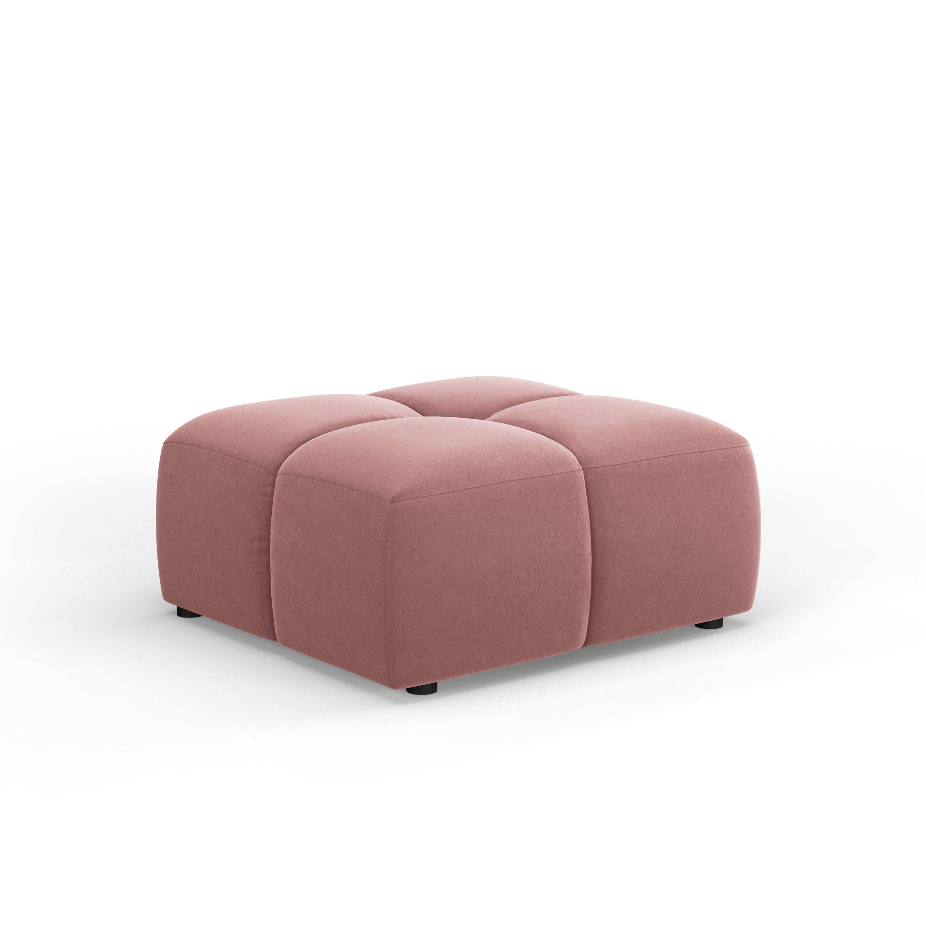 Podnóżek aksamitny FRANCESCA różowy Milo Casa Eye on Design