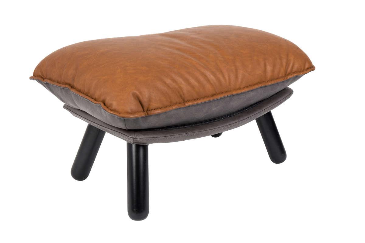 Podnóżek LAZY SACK brązowa ekoskóra Zuiver Eye on Design