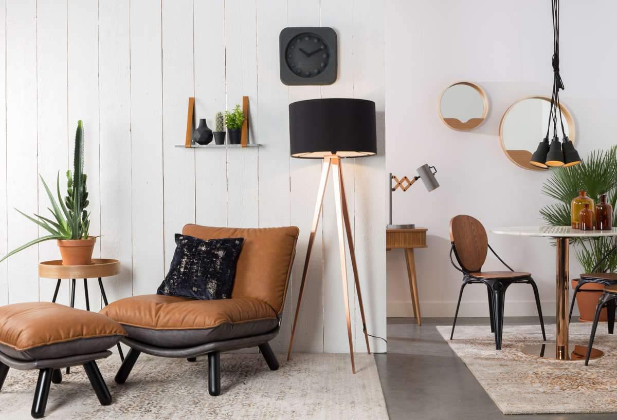 Podnóżek LAZY SACK brązowa ekoskóra Zuiver Eye on Design