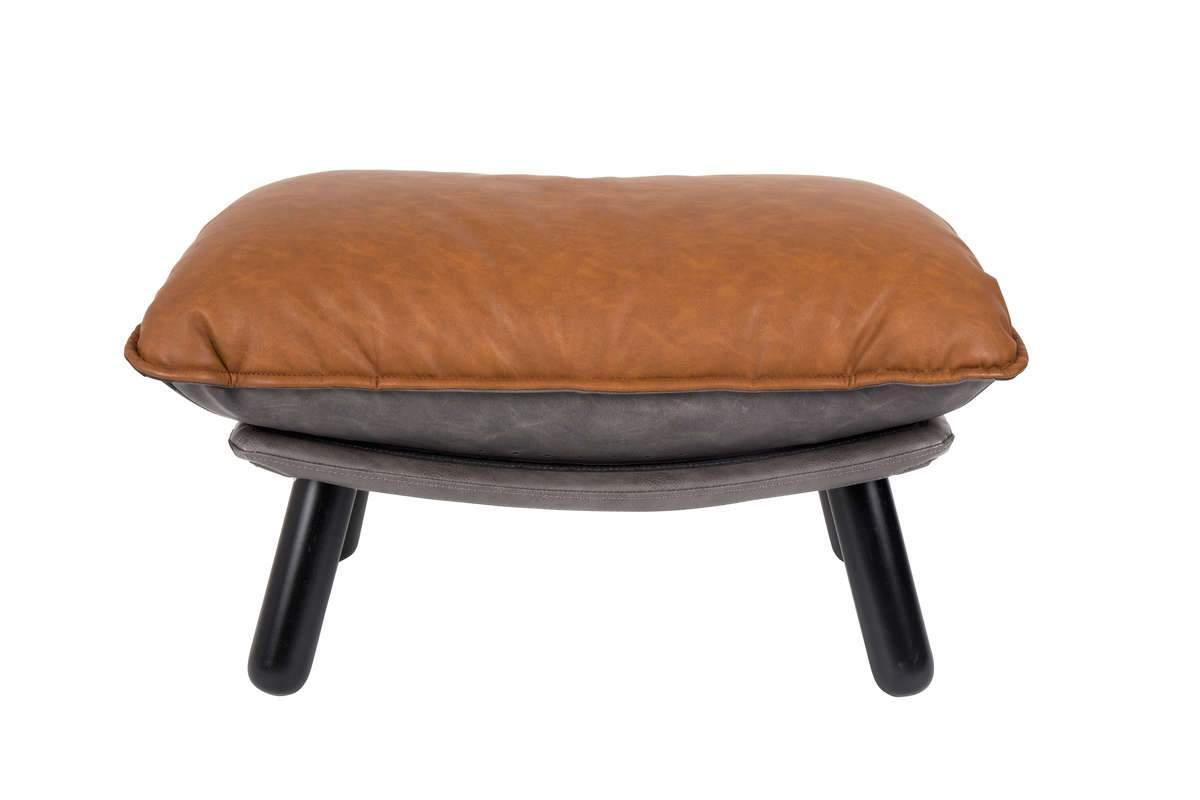 Podnóżek LAZY SACK brązowa ekoskóra Zuiver Eye on Design