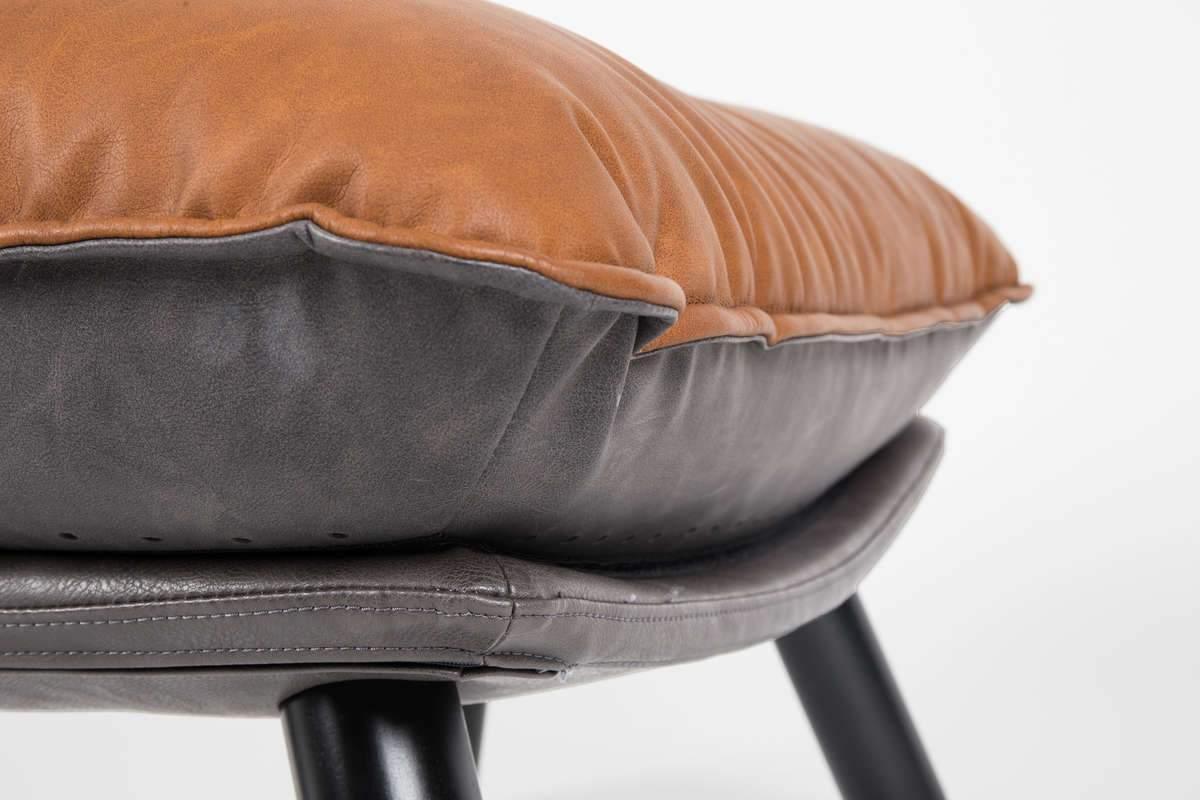 Podnóżek LAZY SACK brązowa ekoskóra Zuiver Eye on Design