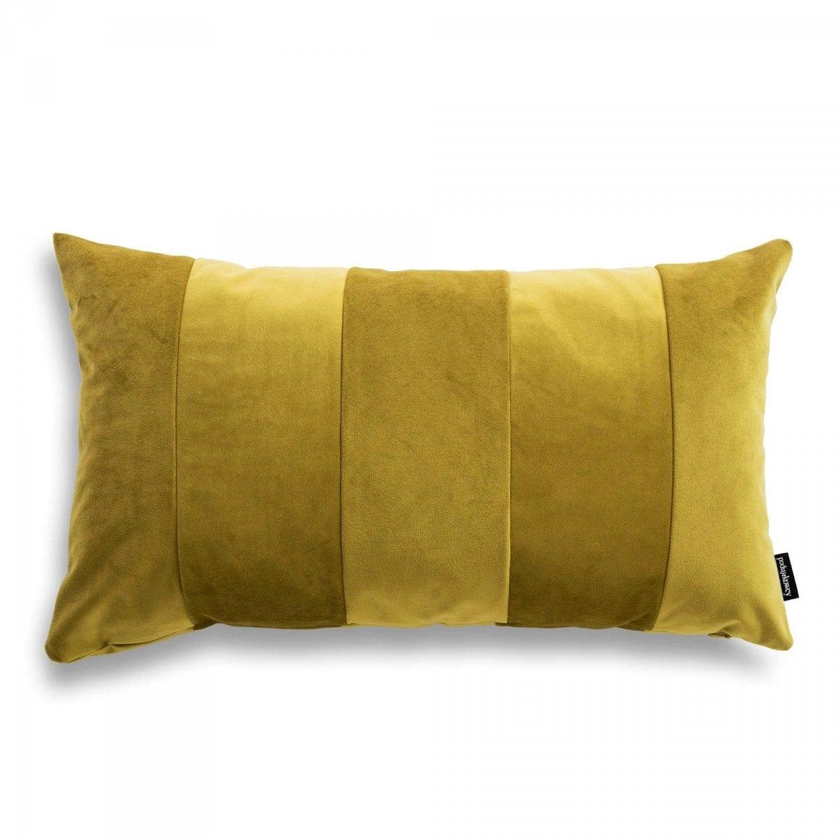 Poduszka dekoracyjna STRIPES ZERO WASTE złoty Poduszkowcy Eye on Design