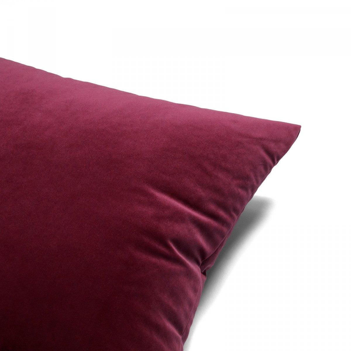 Poduszka dekoracyjna VELVET bordowy Poduszkowcy Eye on Design