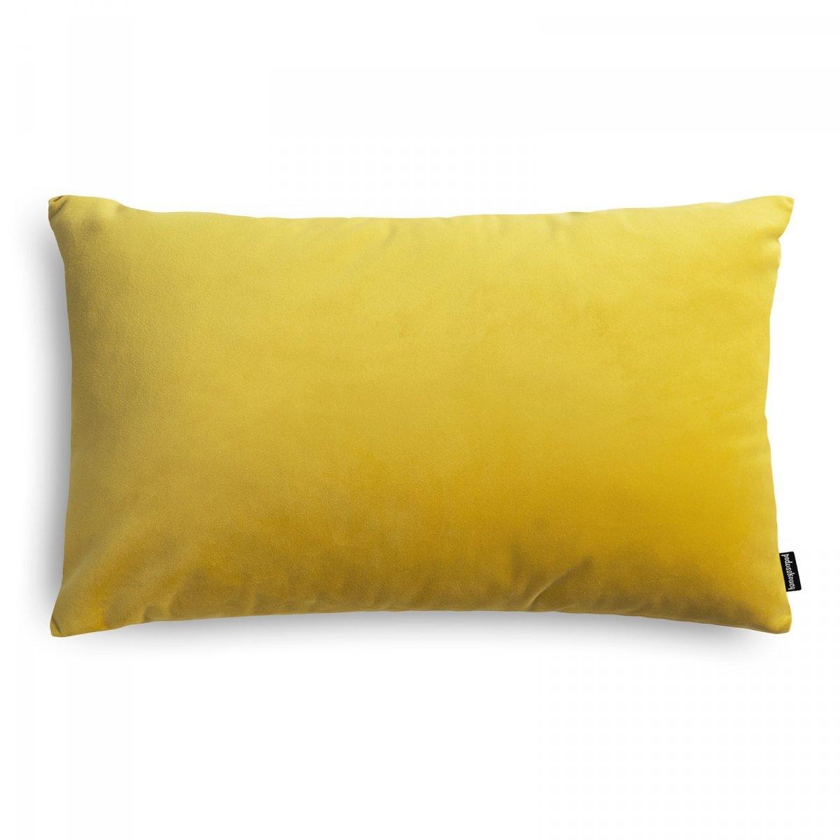 Poduszka dekoracyjna VELVET żółty Poduszkowcy 50x30 cm Eye on Design