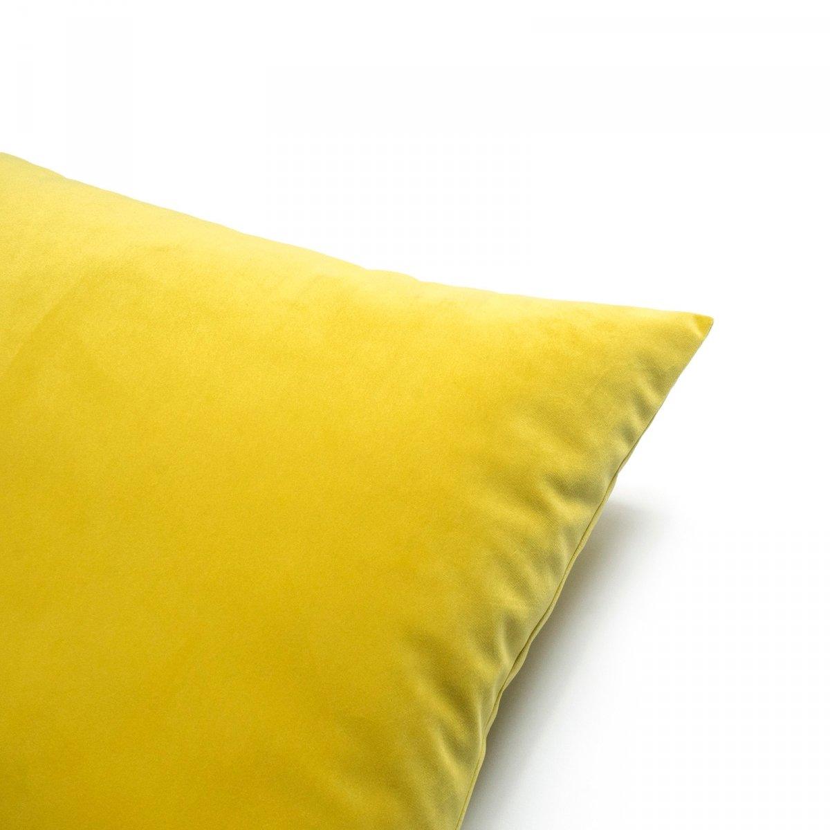 Poduszka dekoracyjna VELVET żółty Poduszkowcy Eye on Design