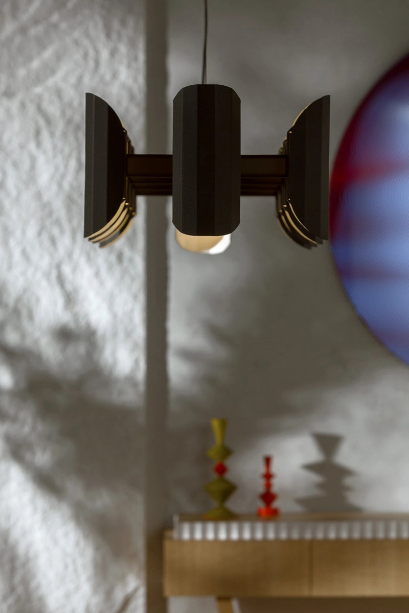 Mehrarmige Pendelleuchte APOLIN schwarz