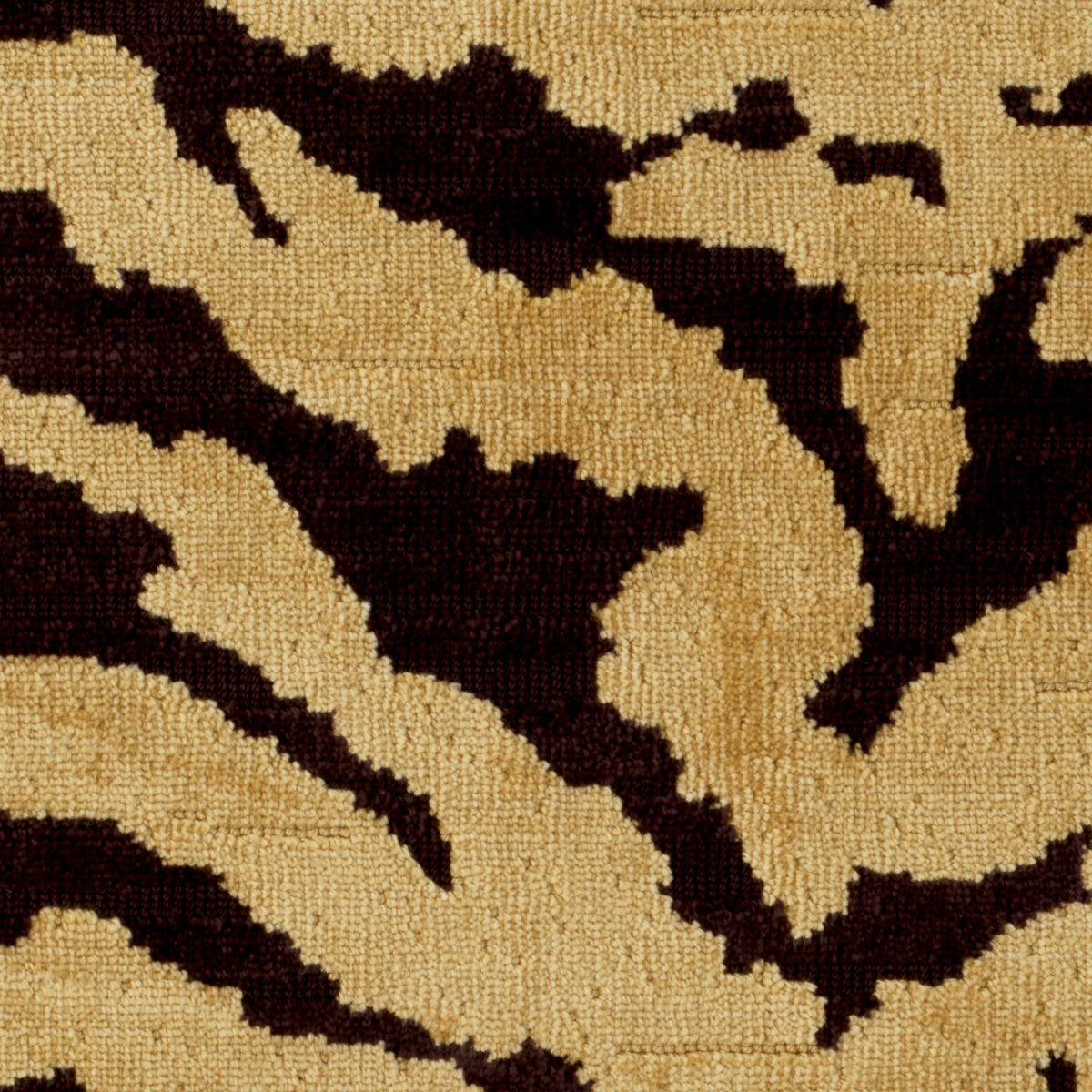 Hocker CORDOBA in braunem Tigerdesign