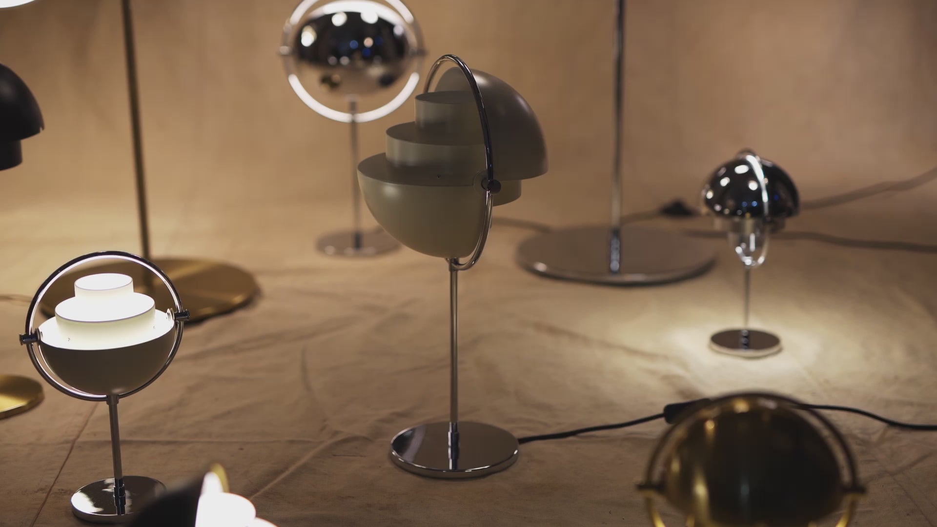 MULTI-LITE chrome table lamp