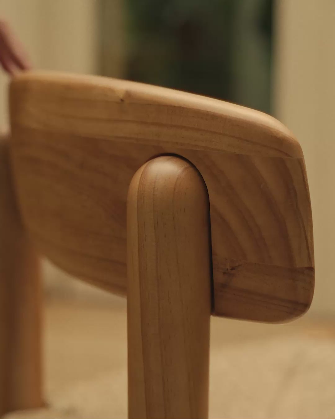 DAUMILLER chair made of pine wood with a woven seat
