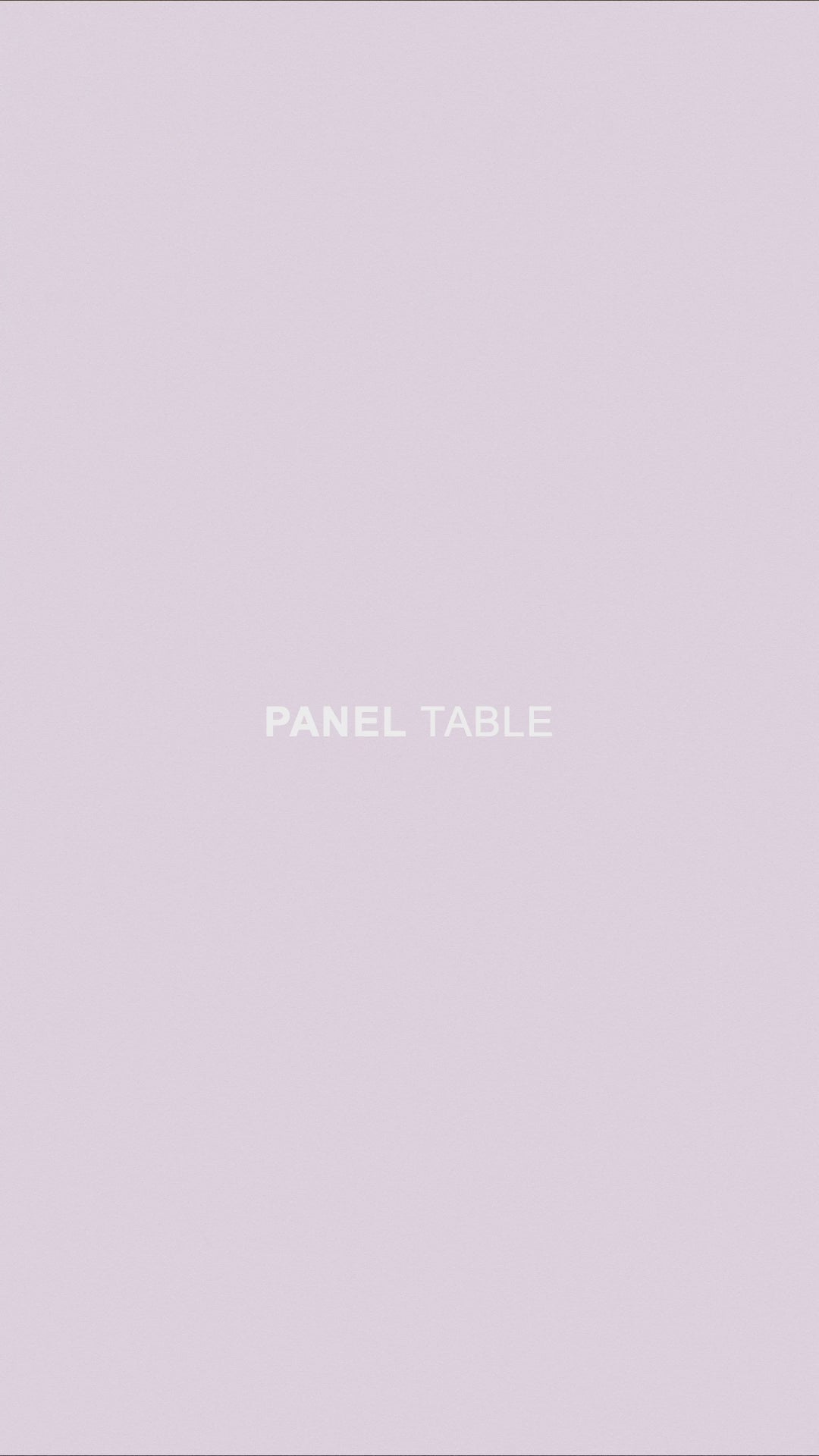 Cream panel table