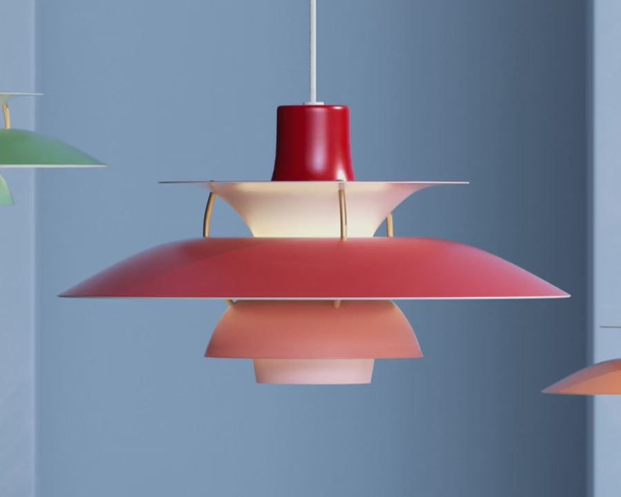 Lampa wisząca PH 5 pomarańczowy