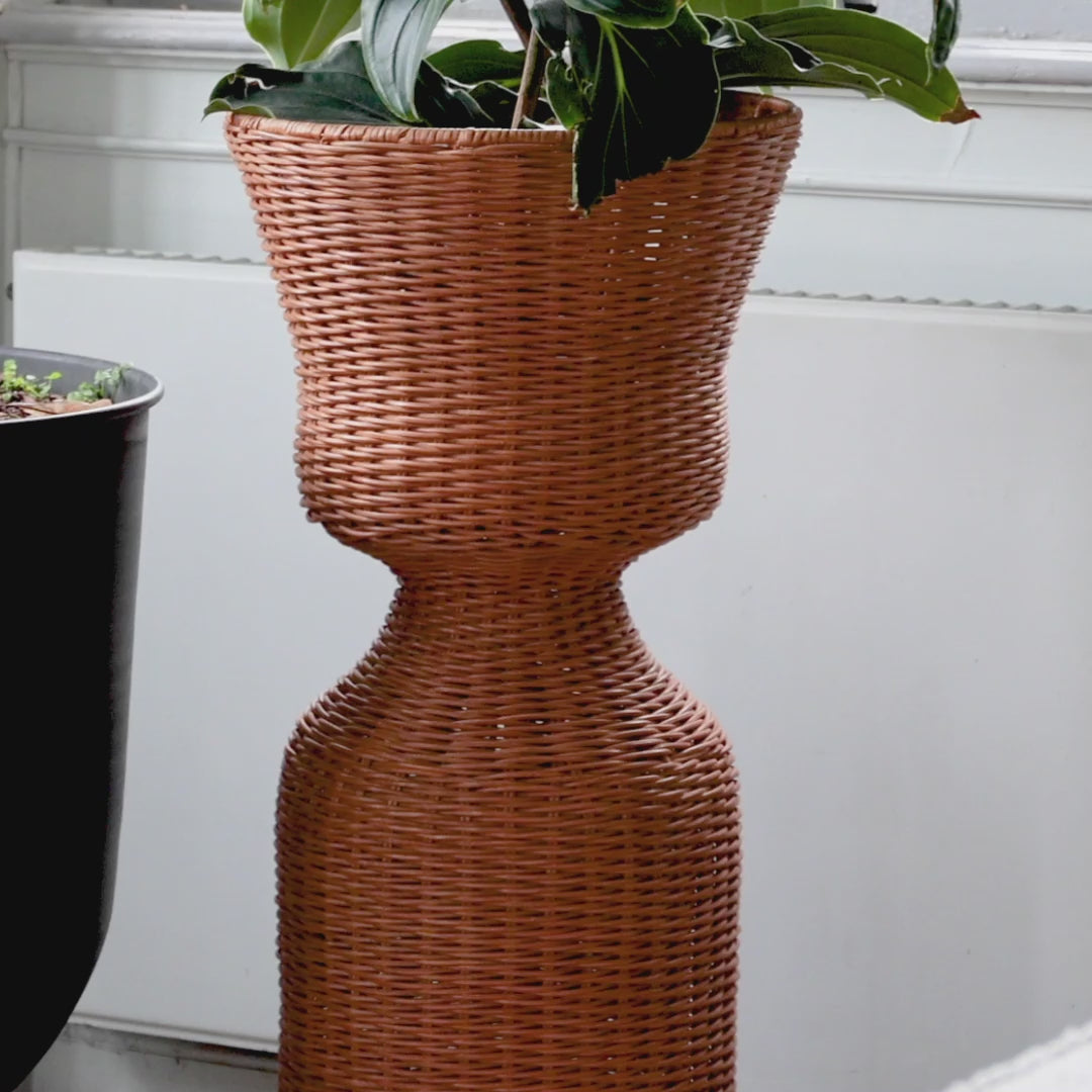 AGNES TALL rattan plant stand