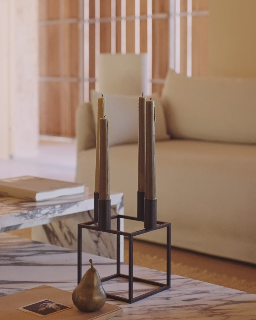 KUBUS Brown Candle Holder