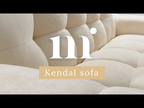 3-Personen-Samtsofa Kendal Hellgrau