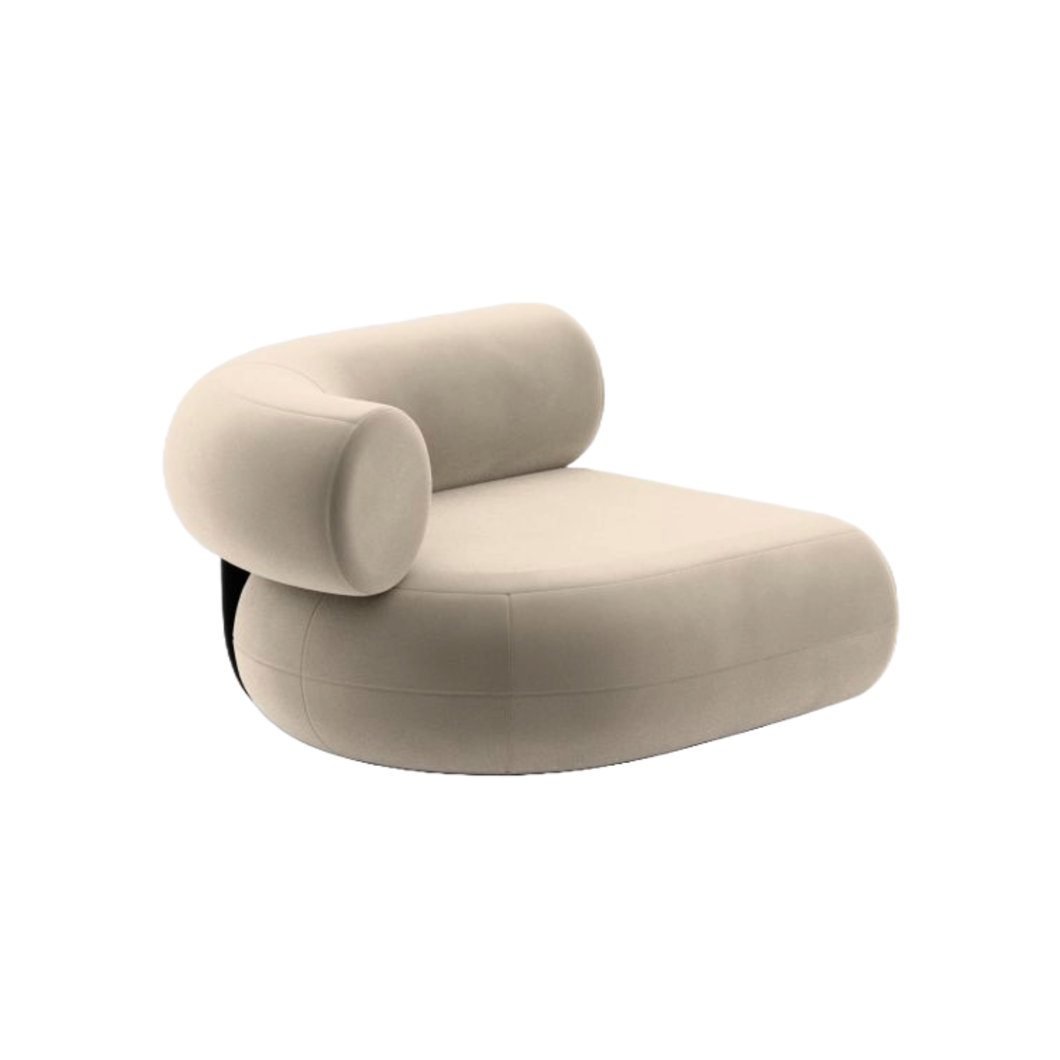 Modulares Sofa -Fett - links -Handmodul gepolstert
