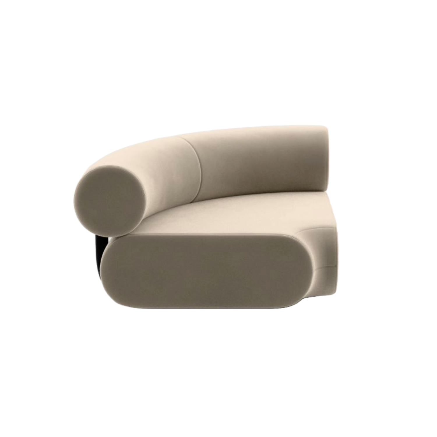 Fettmodulares Sofa - Polsterte Eckmodul