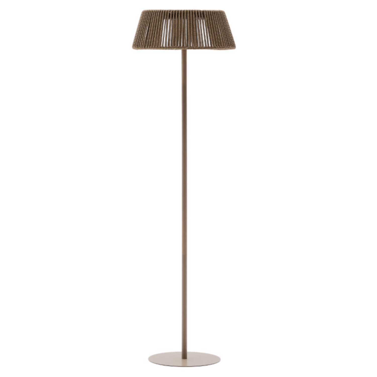 Außenlampe Aldet Braun-Grau-Seil