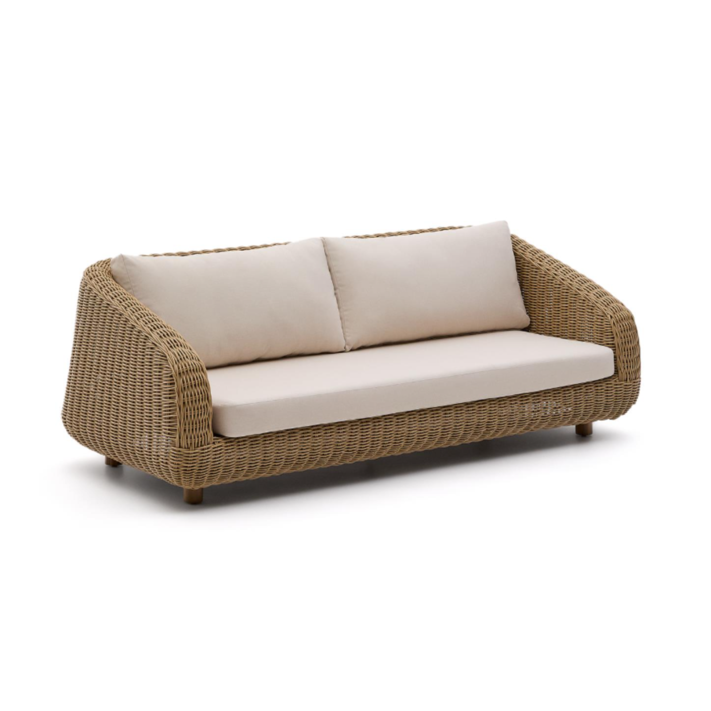 Externes Sofa Frohe synthetischer Rattan
