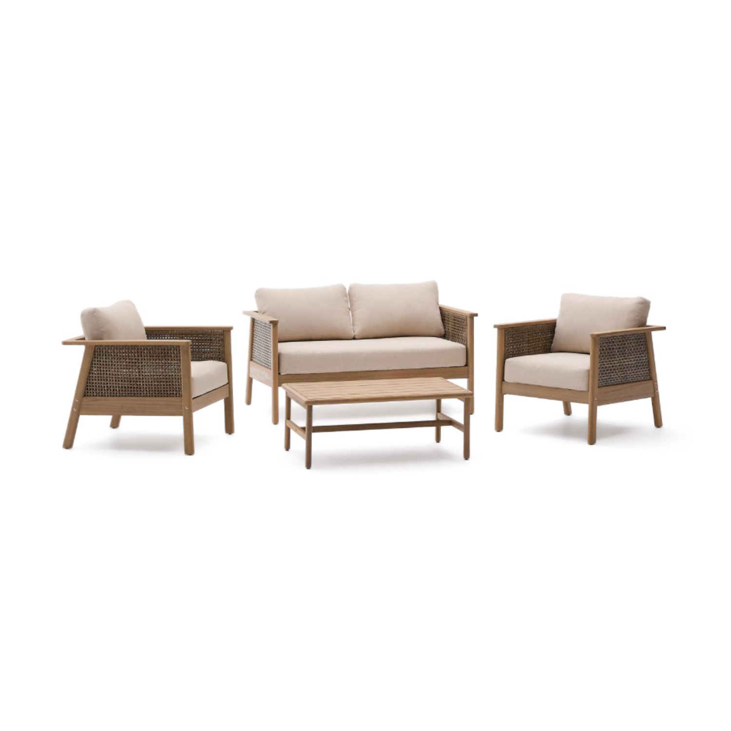 Set Gartenmöbel Alabe Acacia Holz